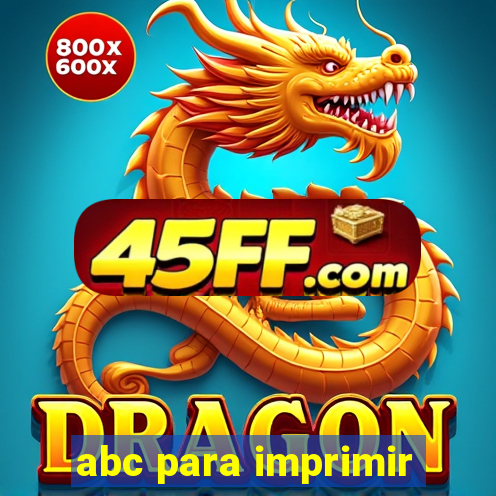 abc para imprimir